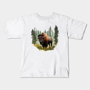 American Bison Kids T-Shirt